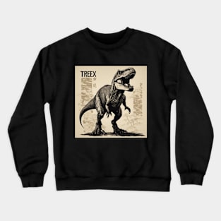 T-Rex Japanese Art-Inspired Crewneck Sweatshirt